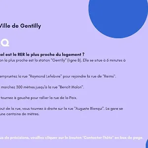  Apartamento Cosy Au Calme, Proche De Paris Et Du Rer B